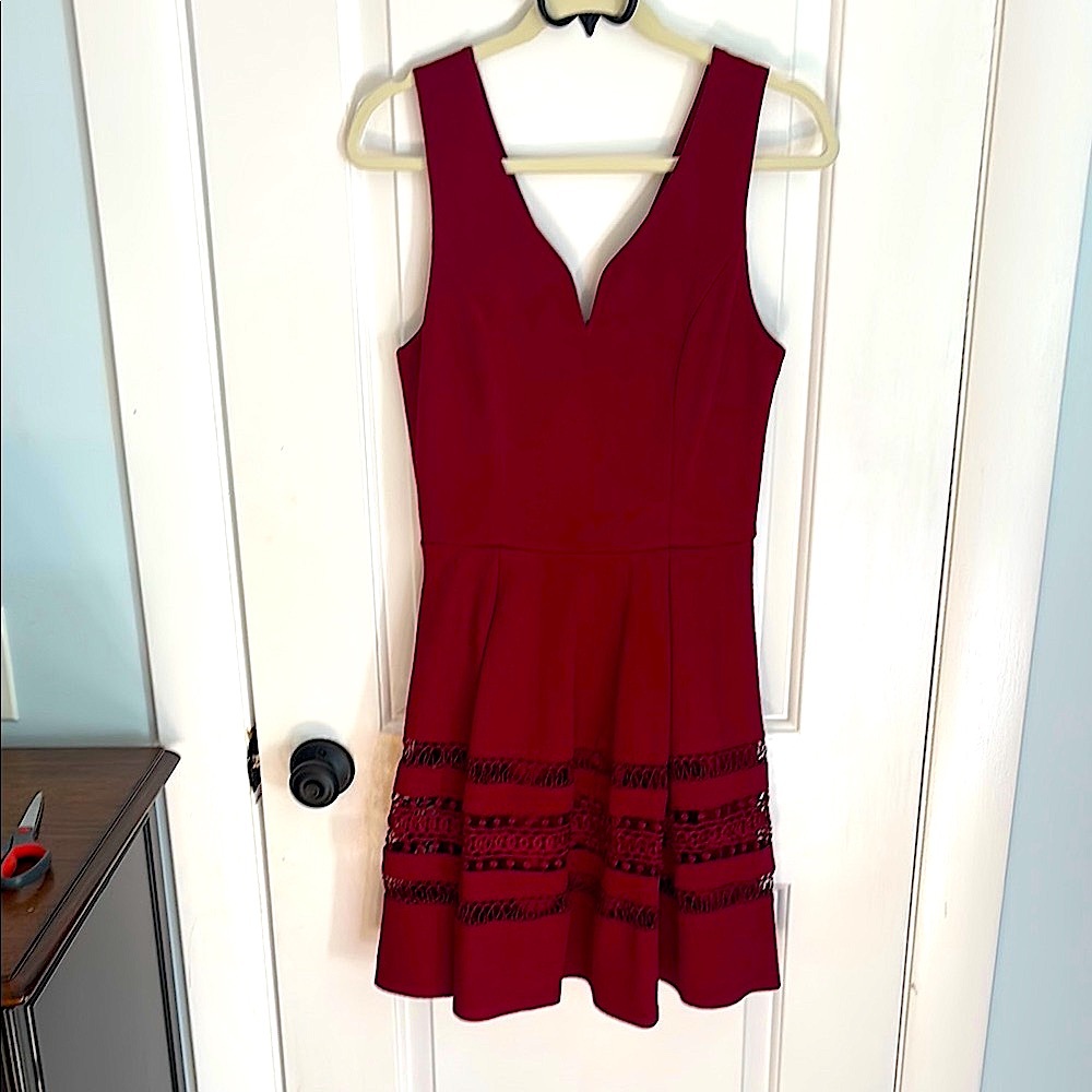 Francesa’s Burgundy Dress